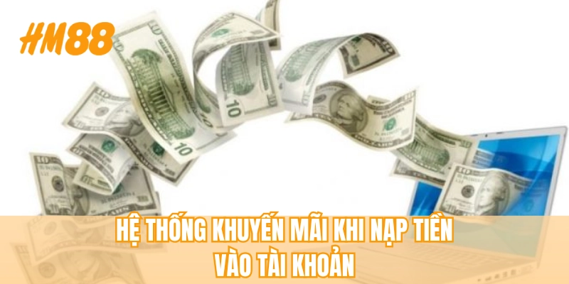 Hệ thống khuyến mãi khi nạp tiền vào tài khoản